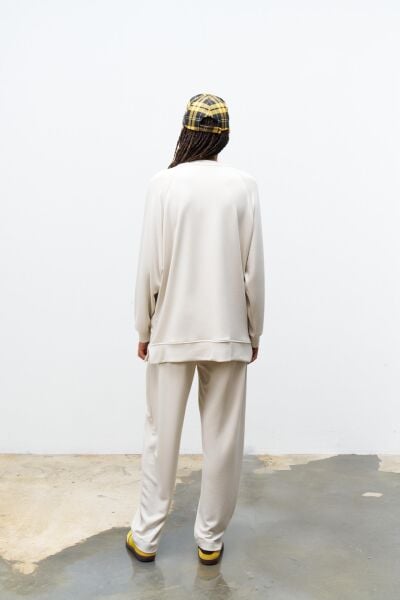 Taş Kadın Bisiklet Yaka Eteği Süprem Üst Ve Beli Lastikli Alt Modal Takım