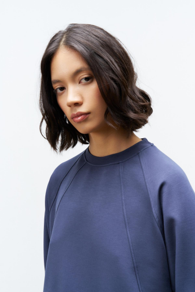 Füme Kadın Bisiklet Yaka Eteği Süprem Üst Ve Beli Lastikli Alt Modal Takım