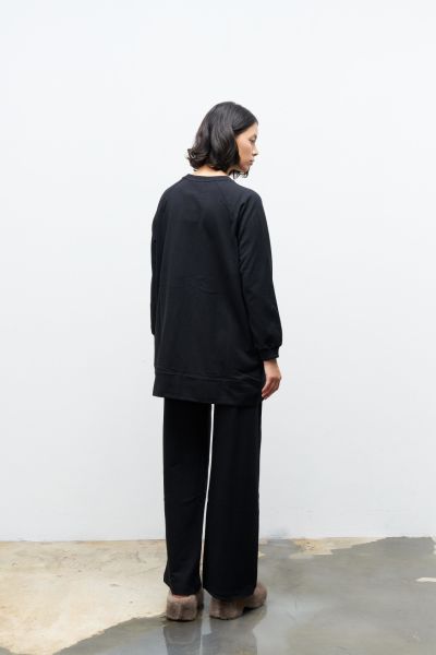 Rener Süs Etiketli Oversize Siyah Alt Üst Takım