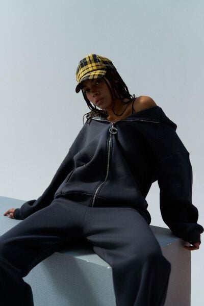 Füme Kadın Fermuar Detaylu Atlet-Alt-Üst 3'lü İçi Polarlı Şardonlu Takım